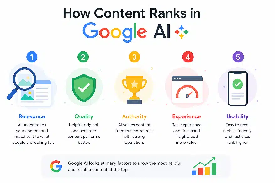 Rank in Google AI