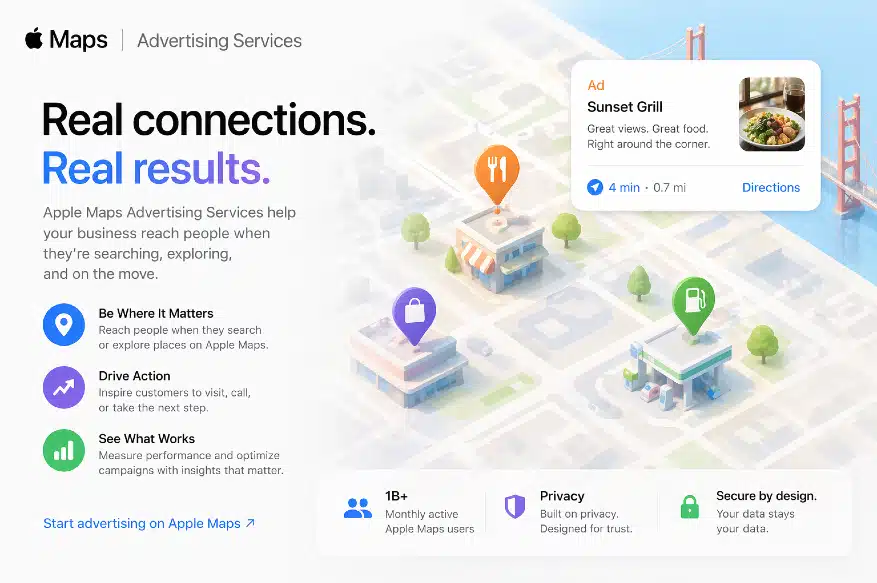 Apple Maps Advertising Services
